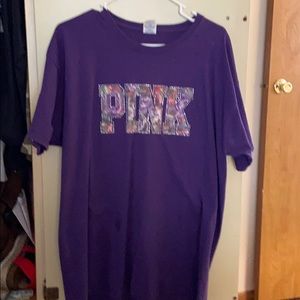 PINK T-shirt with beautiful rhinestones